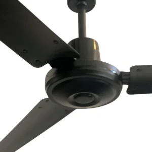 Ventilador de techo Diluco CH 5600 3 aspas acero 142 cm negro mate sin control remoto