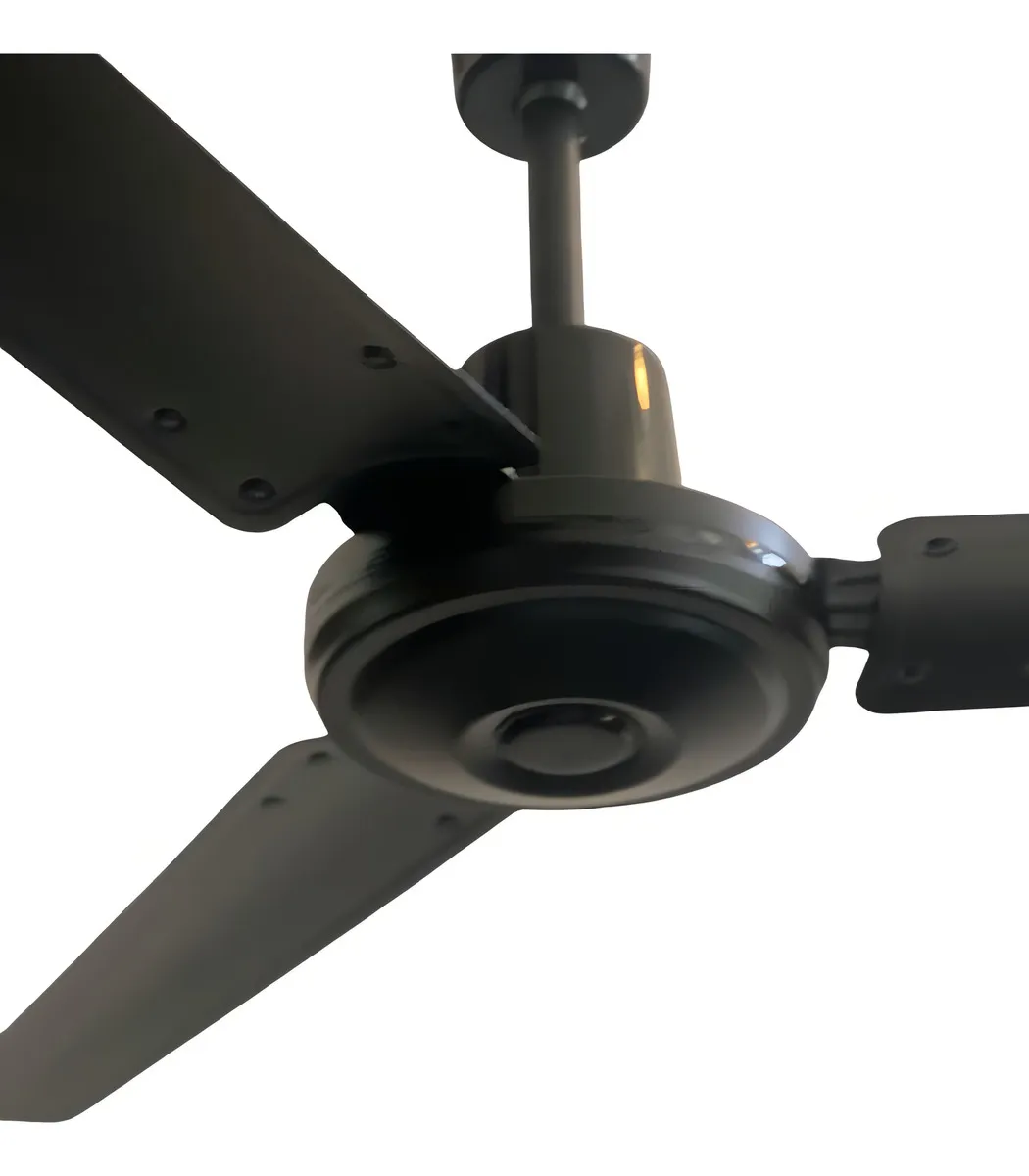 Ventilador de techo Diluco CH 5600 3 aspas acero 142 cm negro mate sin control remoto