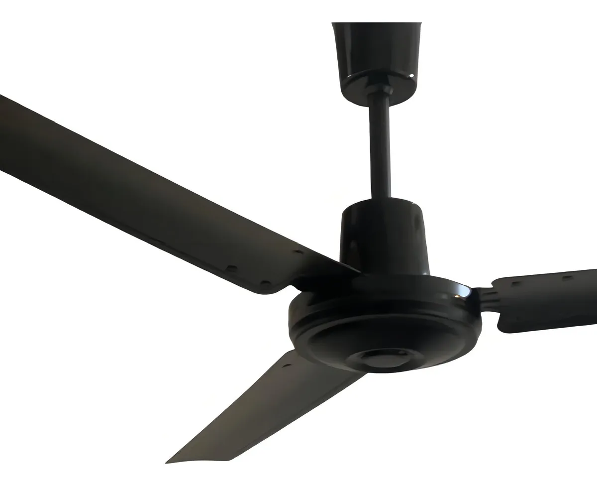 Ventilador de techo Diluco CH 5600 3 aspas acero 142 cm negro mate sin control remoto - Imagen 4