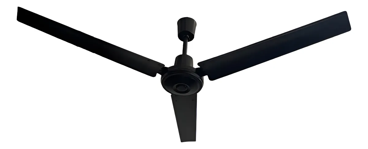 Ventilador de techo Diluco CH 5600 3 aspas acero 142 cm negro mate sin control remoto - Imagen 2